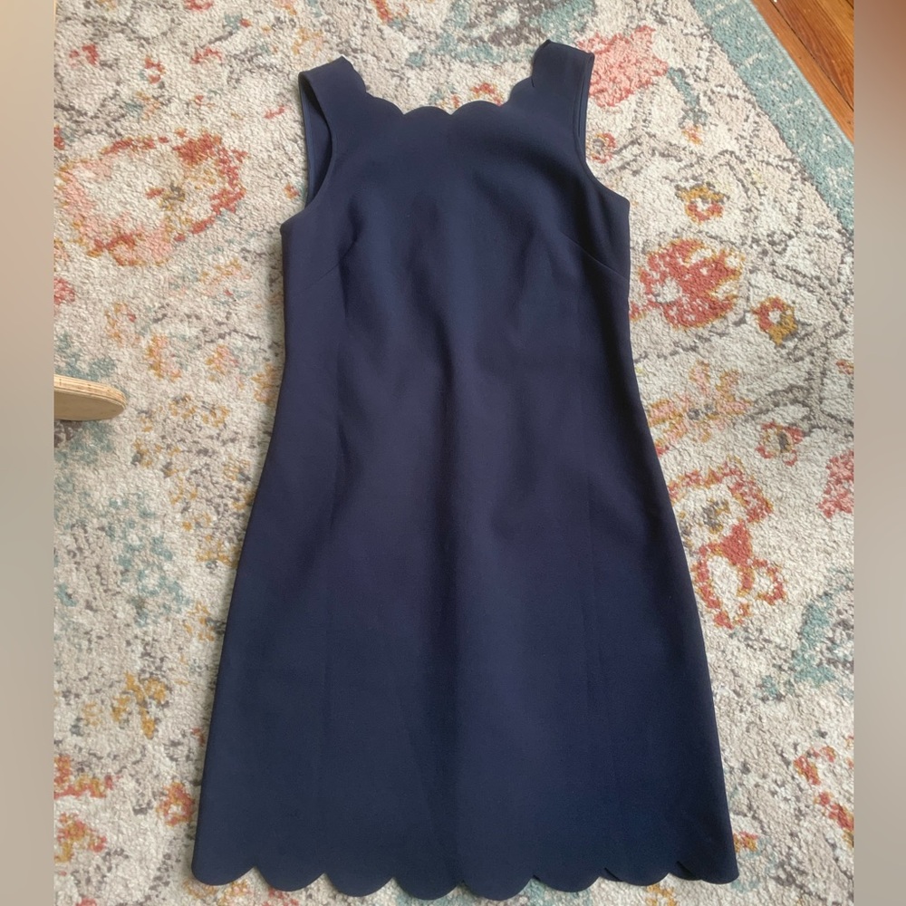Scalloped edge dress